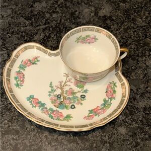 Porcelain Pink Floral Tea Cup and Saucer Set with Gold Trim
Price is $28 each